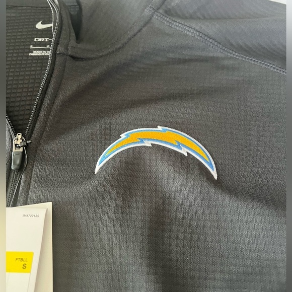 NWT Nike Men’s Los Angeles Chargers Logo Pacer Performance Half Zip Jacket Small - Picture 6 of 8